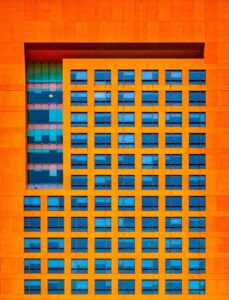 building, architecture, facade, skyscraper, exterior, windows, office building, residential building, urban, city